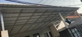 Kanopi carport galvalum atap spandek pasir
