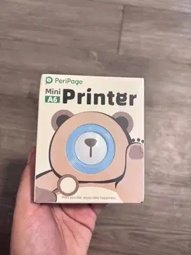 peripage printer thermal,A6 warna biru baruu , new
