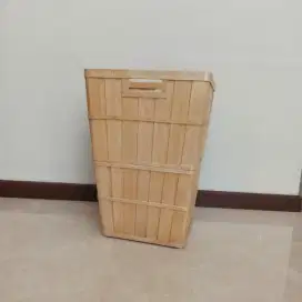 IKEA Keranjang Laundry Baju BRANKIS Keranjang Pakaian Kayu 50L Coklat