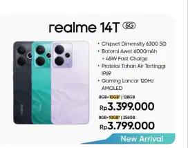 Cicilan mudah tanpa kartu kredit Realme 14T 5G