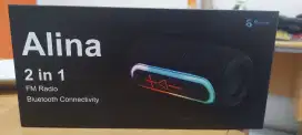Speaker Bluetooth Alina 2 in 1 sobwoofer audio radio