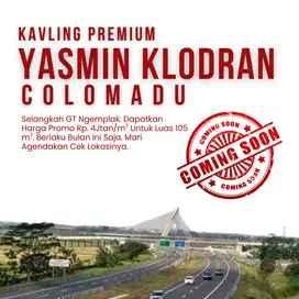 Selangkah Pintu Tol Klodran, SHM, 105 m2