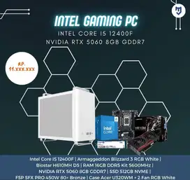 PC Gaming Intel Core I5 12400F  with NVIDIA RTX 5060 8GB GDDR7