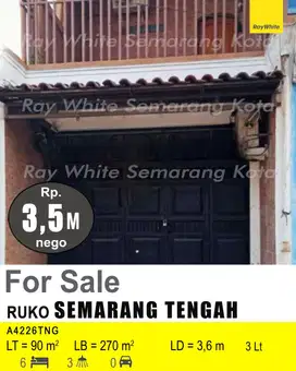 DIJUAL RUKO DI SEMARANG TENGAH A4226