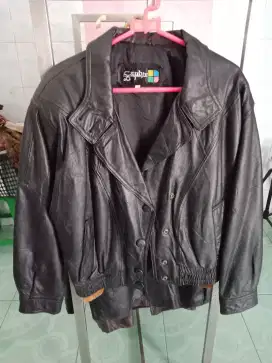 Jaket jas kulit pria