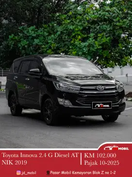 Innova 2.4 G Diesel Solar 2019 AT Hitam CRV Fortuner