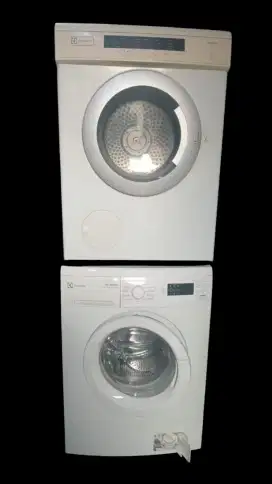 1set mesin cuci dan pengering baju