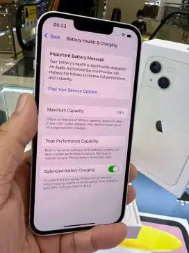 iPhone 13 128 Starlight Ex iBox Fullset  Lengkap SANGAT MULUS