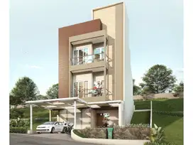 DIJUAL RUMAH BARU 3LT+ROOFTOP ADA LIFT SEJUK VIEW GUNUNG ALAYA SENTUL