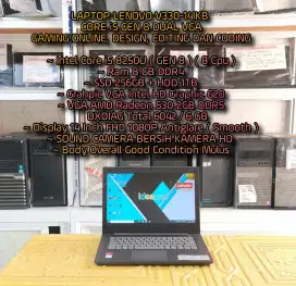 LENOVO IDEAPAD IDEAPAD INTEL CORE i5 DUAL VGA
LAPTOP GAMING DESIGN