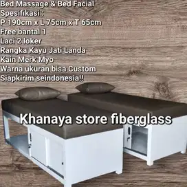 Kasur pijat refleksi bed massage Divan kayu jati asli model terbaru