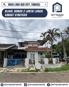 DIJUAL RUMAH 2 LANTAI HOOK DI NUSA LOKA BSD 'MRB43