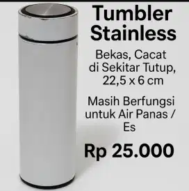 Botol Minum Tumbler Stainless Masih Berfungsi Baik Air Panas Air Es