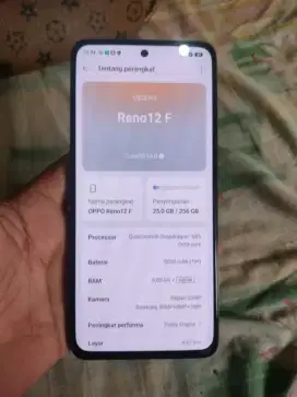 Oppo reno 12f 5G ram 8/256 hp cas