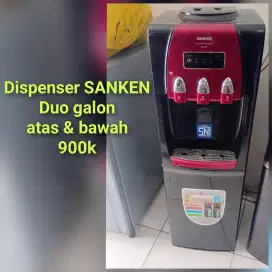 Dispenser Sanken galon atas dan bawah bekas bergaransi
