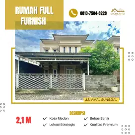 JUAL CEPAT SUDAH ADA PERABOT LOKASI JLN AMAL