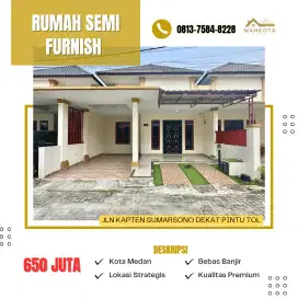 LOKASI DEKET TOL HELVETIA DAN SUSAH SEMI FURNISHED