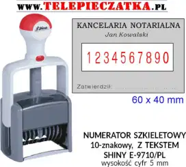 stempel shiny E-9710/PL ada 2 unit