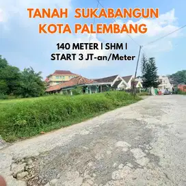 Tanah sukabangun 2 dekat puntikayu samping kampus STIHPADA Palembang