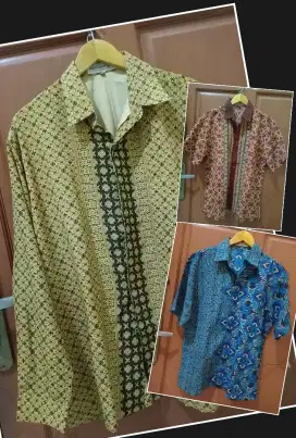 Kemeja Batik Cowok 3 Pcs 135K Promo