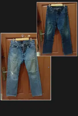 Levi's Denim 2 Pcs Kode 501 & 505 Original