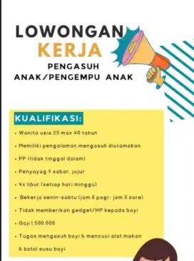 Pengempu anak/ pengasuh anak