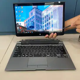 (F05) Laptop Fujitsu 2in1 layar 14 Lepas pasang RAM 4 SSD