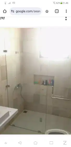 Pintu kaca kamar mandi UK 2m kali 2 m
