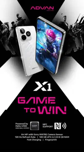 HP GAMING TERMURAH! KENALIN ADVAN X1 RAM 8/128GB, GARANSI RESMI 12 BLN