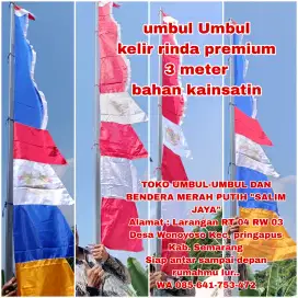 Umbul-umbul dan bendera merah putih
