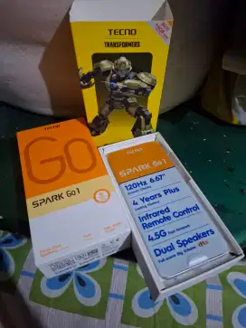 HP TECNO SPARK GO 1 RAM 6(3+3)/64GB FULLSET MULUS EX GARANSI RESMI