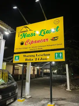 Papan nama neonbox huruf timbul bilbaord reklame