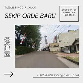 Tanah pinggir jalan tengah kota palembang