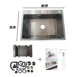 ONAN Sink Wastafel Cuci Piring ukuran 50cm x 80 cm