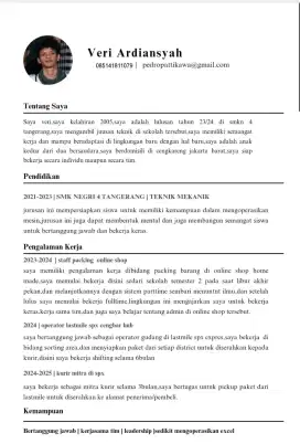 cari pekerjaan, usia 19 pengalaman 2 tahun ekspedisi