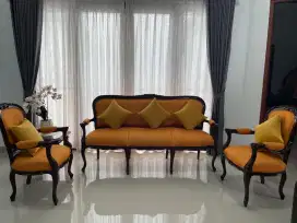 Dijual satu set kursi Jati Asli