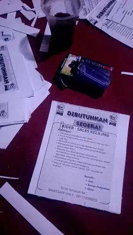 lowongan kerja rider keliling