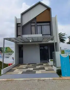 Diskon PPN DTP!! DIjual Rumah Abu 2Lantai Minimalis Modern di Nismara