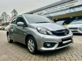 LOW KM 30RB!! HONDA BRIO 1.2 E CVT MATIC 2017 SILVER , KM 30RB