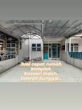 Jual rumah komplek Kasuari, Sunggal, security 24 jam, harga miring