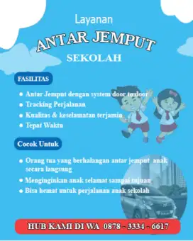 Jasa Antar Jemput Anak Sekolah Surabaya Barat
