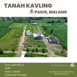 Tanah Kavling SHM Pakis Malang Dekat Bandara ABD Saleh dan Exit Tol