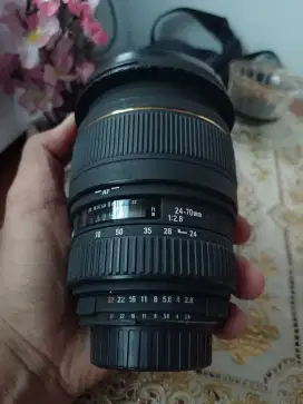 Lensa Sigma 24 70 f.2.8 EX DG makro For Nikon