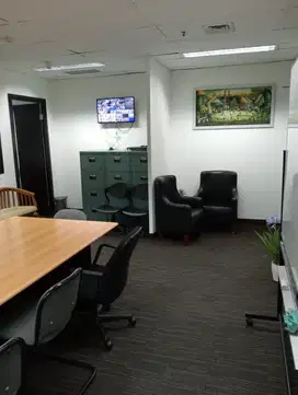 SEWA KANTOR JAKARTA  WISMA BISNIS INDONESIA 100M² Partisi 170K NEGO