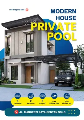 Di jual rumah mewah dua lantai di mangesti raya Gentan baki