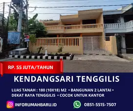 KENDANGSARI dekat Raya Tenggilis ‼️ Rumah Lebar 10 Cocok Untuk Kantor