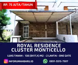 ROYAL RESIDENCE 2 Lantai ‼️Rumah Lebar 8 Cluster Monticello Wiyung