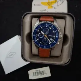 Fossil Dillinger Chronograph Luggage Leather Men Watch FS5675