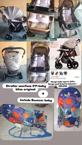 Stroller dan bouncer