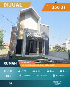 e029 Rumah Murah Baru Gress Harga Murah di Malang
